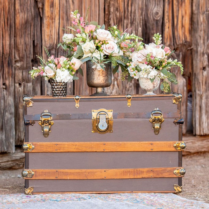 Vintage Wedding Rentals One Hundred Chairs   Trunk Styled 